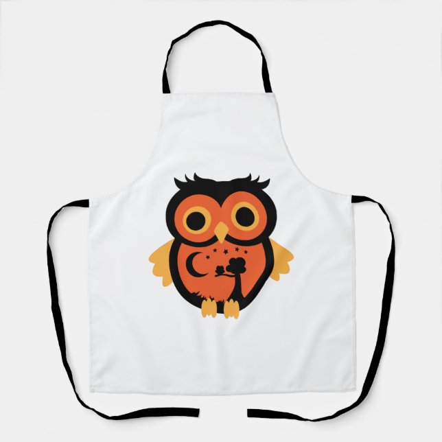 Halloween Owl   Apron (Front)