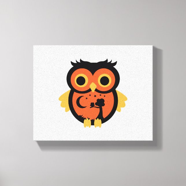 Halloween Owl   Canvas Print (Front)