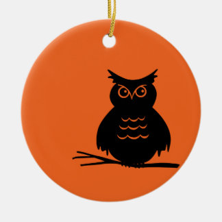 Halloween Owl Ceramic Tree Decoration
