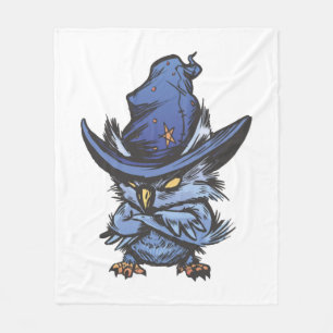 Halloween owl fleece blanket