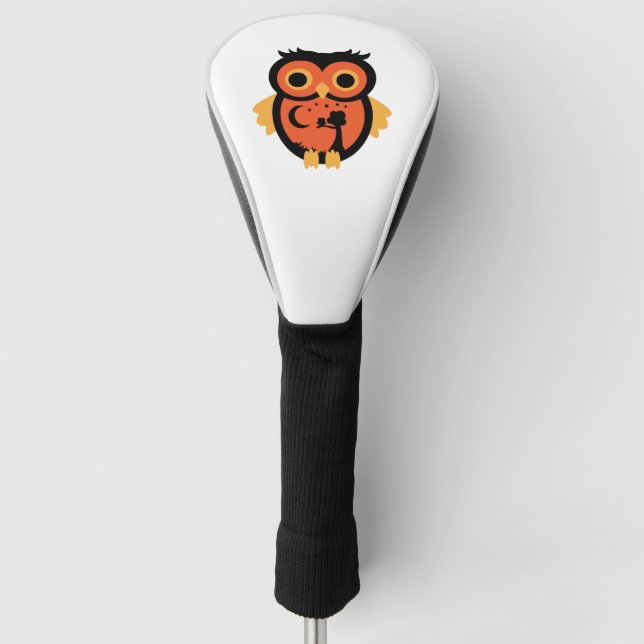 Halloween Owl   Golf Head Cover (Front)