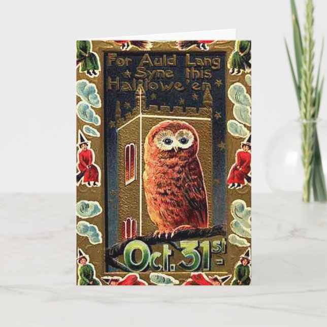 Halloween Owl - Greeting Card (Front)