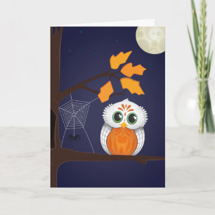 Halloween Owl Greeting Card