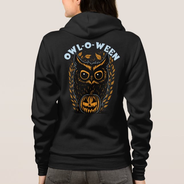Halloween Owl Hoodie (Back)