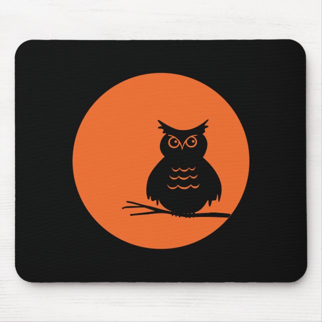 Halloween Owl Mouse Mat (Front)