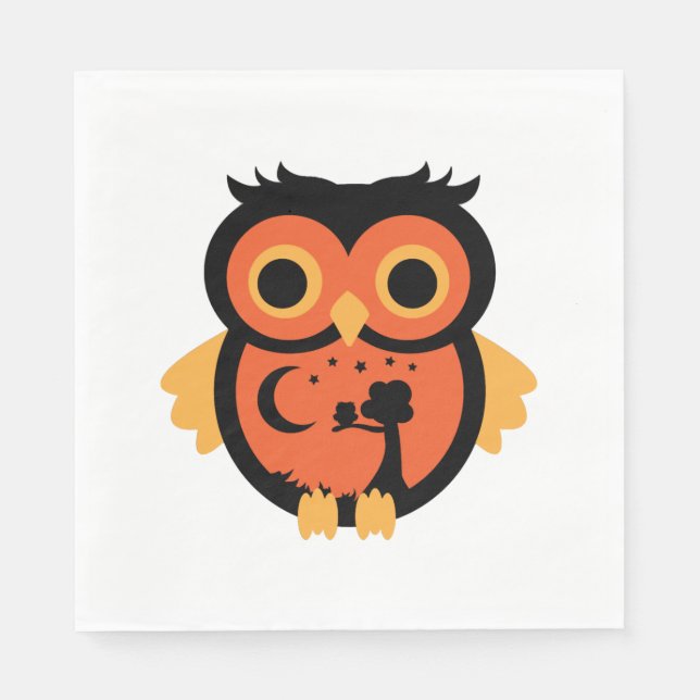 Halloween Owl   Napkin (Front)