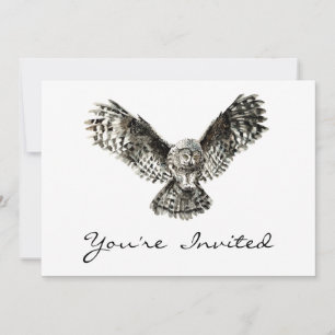 Halloween Owl Party Invite to Customise
