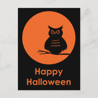 Halloween Owl Postcard