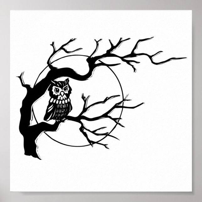Halloween Owl Poster (Front)