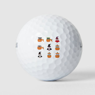 Halloween Owl Pumkin Golf Balls