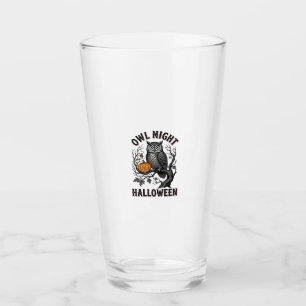 Halloween Owl Shirt Vintage Spooky Bird Party Desi Glass