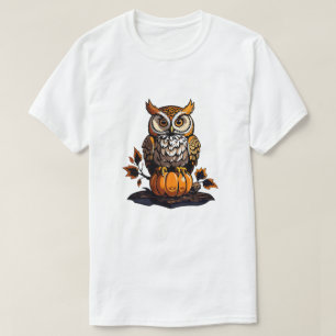 Halloween Owl with pumpkin T-Shirt