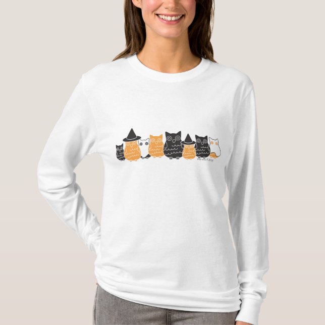 Halloween Owls T-Shirt (Front)