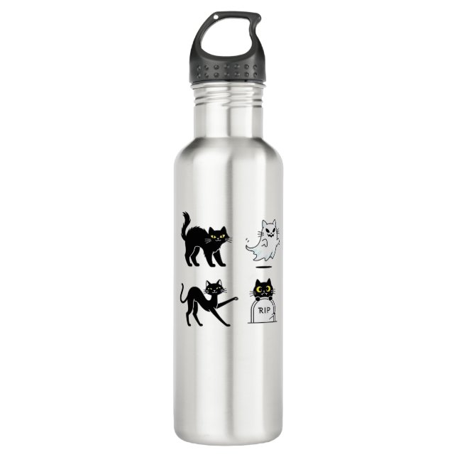 Halloween Pack  Spooky and Festive Graphic Bundle  710 Ml Water Bottle (Front)
