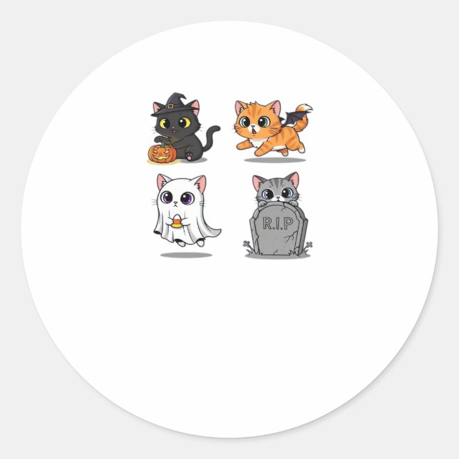 Halloween Pack  Spooky and Festive Graphic Bundle  Classic Round Sticker (Front)