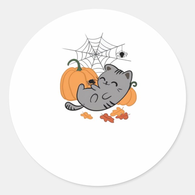 Halloween Pack  Spooky and Festive Graphic Bundle  Classic Round Sticker (Front)