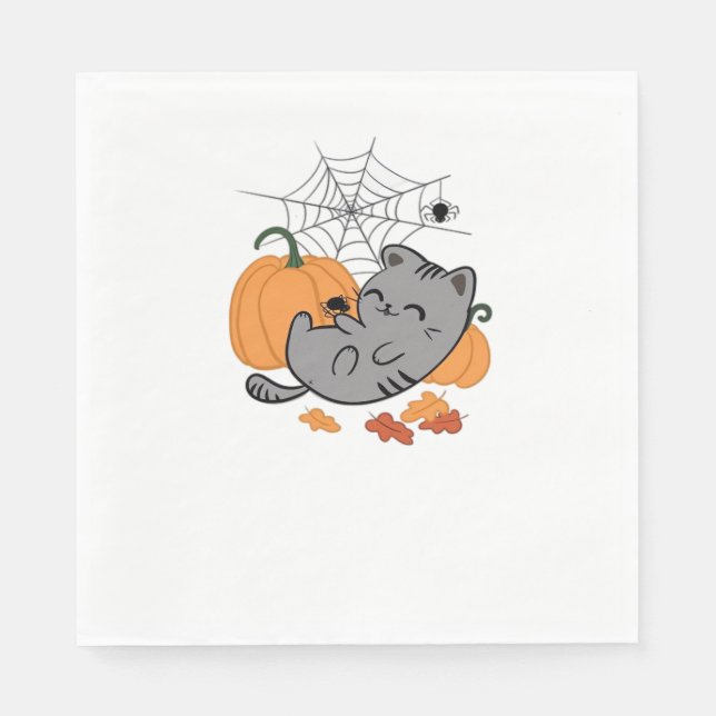 Halloween Pack  Spooky and Festive Graphic Bundle  Napkin (Front)