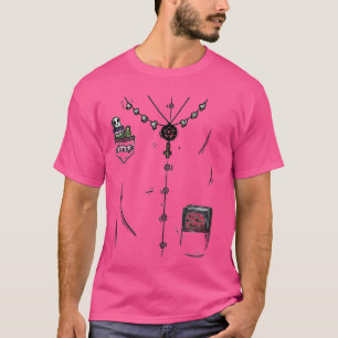 Halloween Pagan 666 Occult Priest Lazy Costume T-Shirt