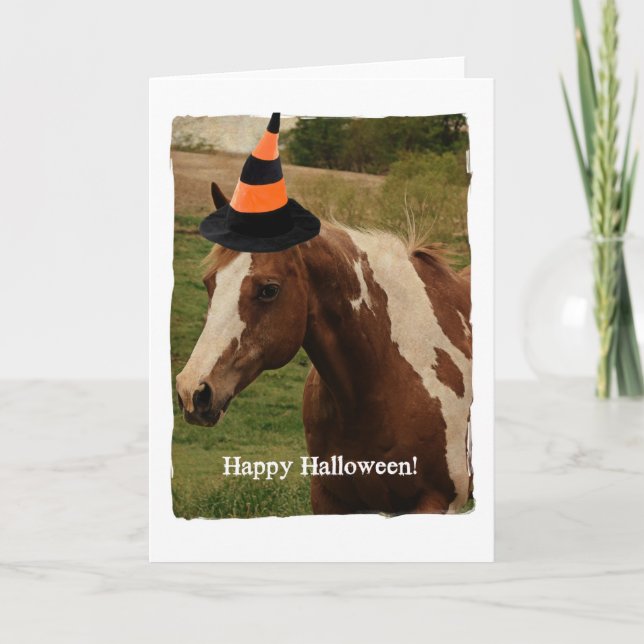 Halloween Paint Horse Card (Front)