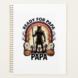 Halloween Papa Shirt Vintage Graveyard Sunset Desi Planner