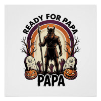 Halloween Papa Shirt Vintage Graveyard Sunset Desi