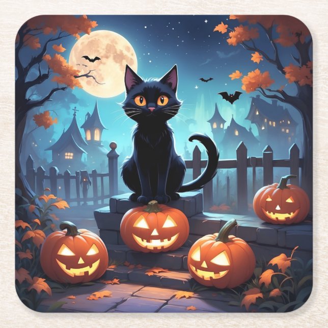 halloween Paper Coaster (Front)