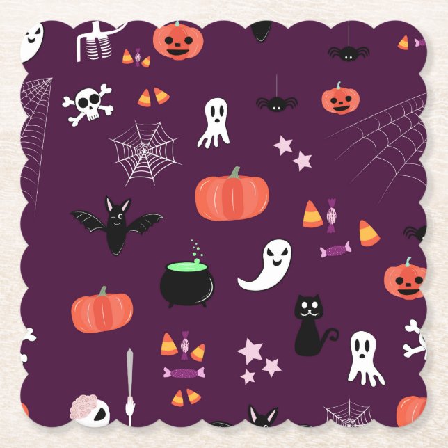 Halloween Paper Coaster (Front)