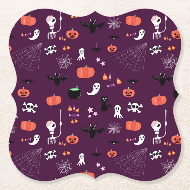 Halloween Paper Coaster (Front)