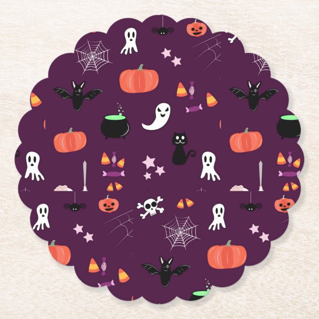 Halloween Paper Coaster (Front)