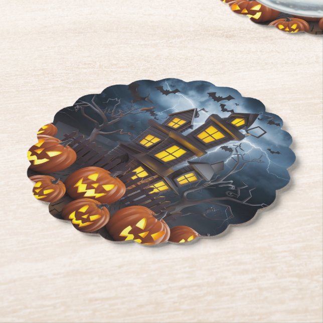 Halloween Paper Coaster (Angled)