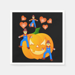 Halloween Paper Napkins, Pumpkin Napkin