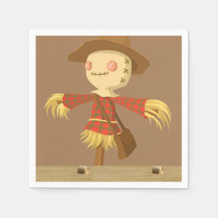 Halloween Paper Napkins, Scarecrow Napkin