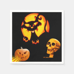 Halloween Paper Napkins, Skull Napkin