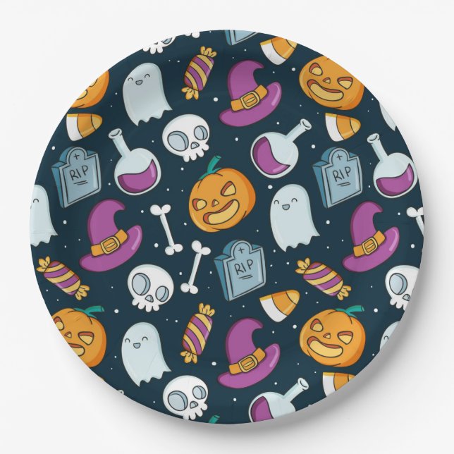 Halloween Paper Plate (Front)