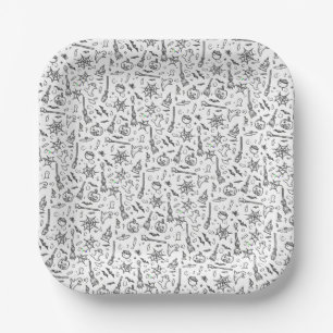 Halloween paper plate
