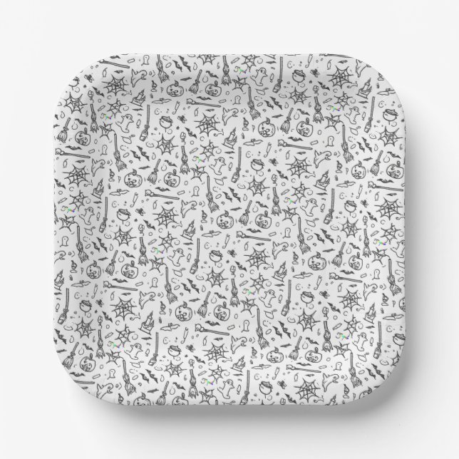 Halloween  paper plate (Front)
