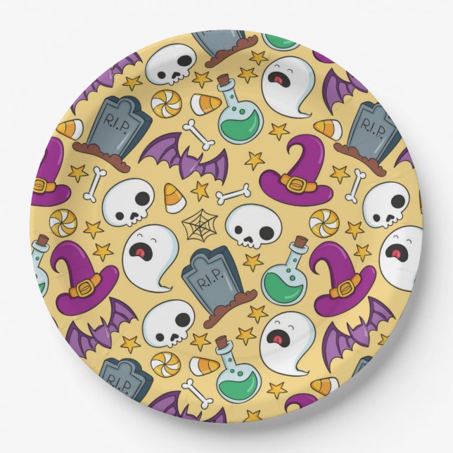 Halloween Paper Plate (Front)