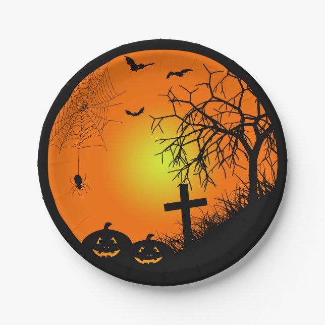 Halloween Paper Plate (Front)