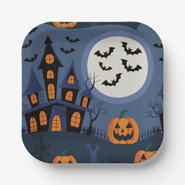 Halloween Paper Plate (Front)