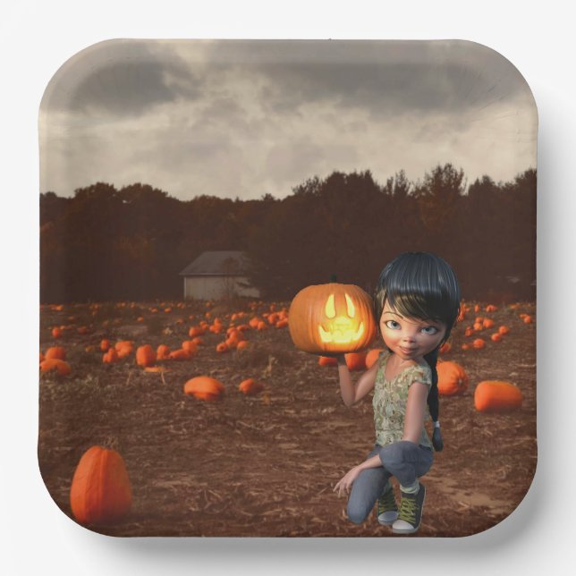 Halloween Paper Plate (Front)