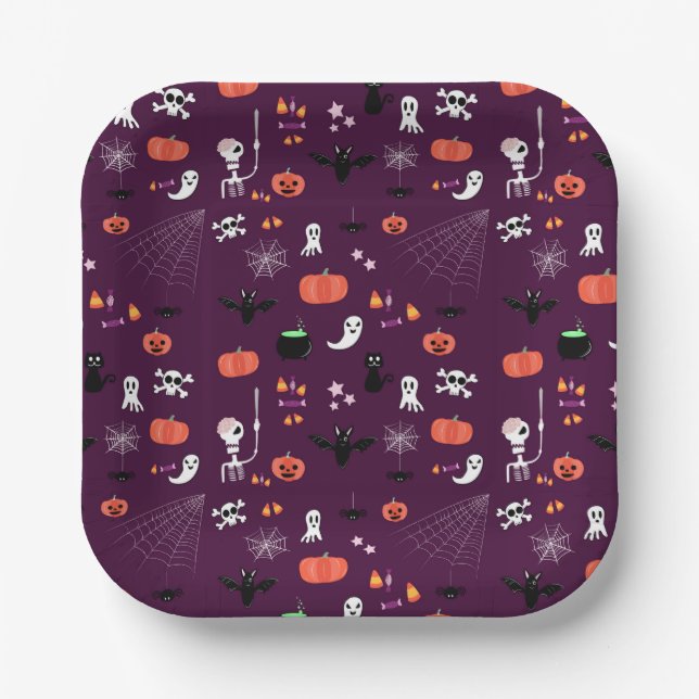 Halloween Paper Plate (Front)