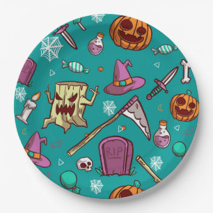 Halloween Paper Plate