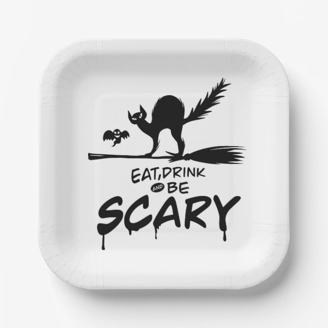 Halloween Paper Plate (Front)