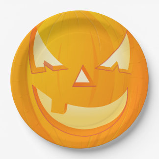 Halloween paper plate