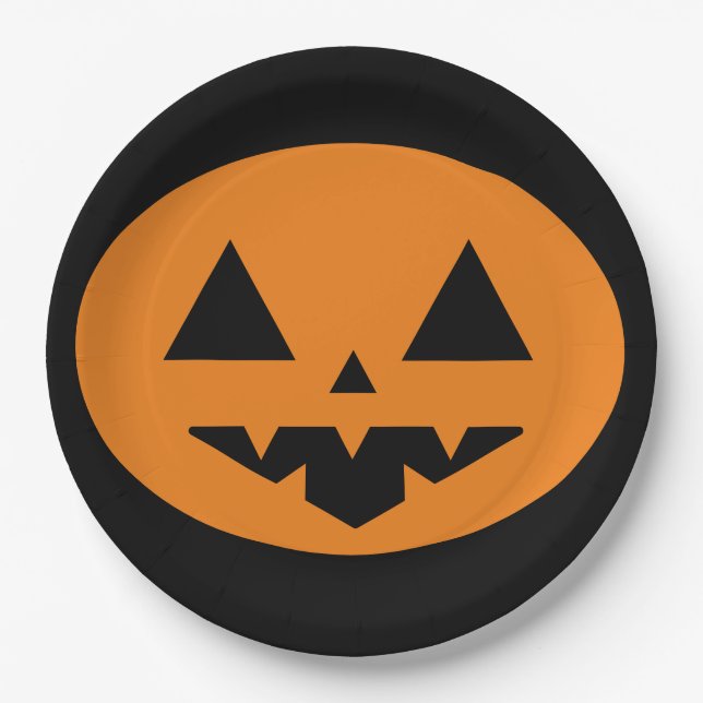 Halloween Paper Plate (Front)