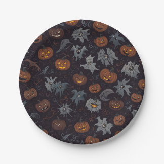 Halloween paper plate (dark)