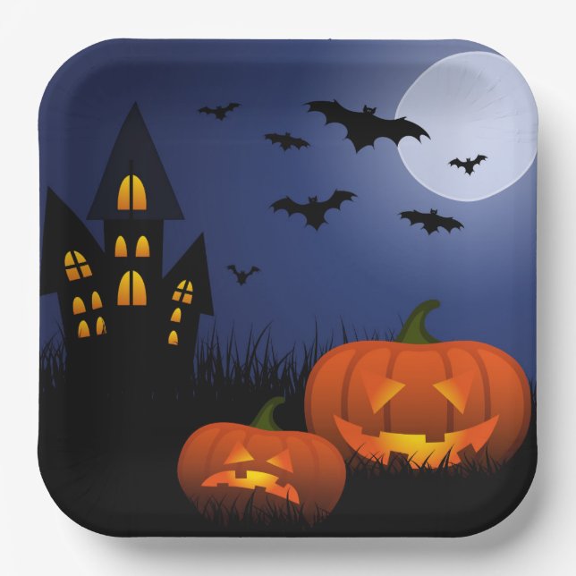 Halloween Paper Plates (Front)