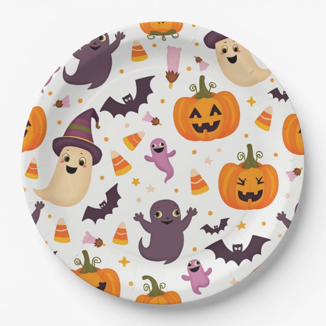 Halloween Paper Plates – Perfect for Treats! (Front)