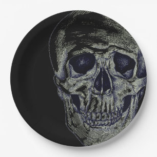 Halloween Paper Plates-Skull Paper Plate