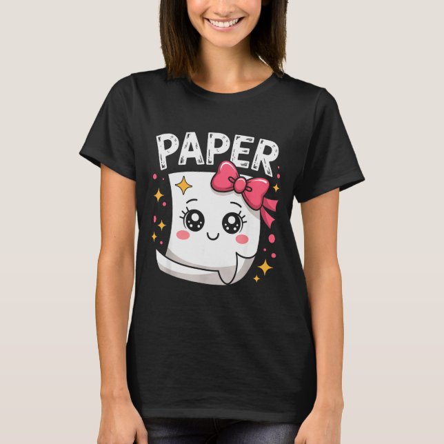 Halloween Paper Scissors Rock Matching Cute Paper  T-Shirt (Front)